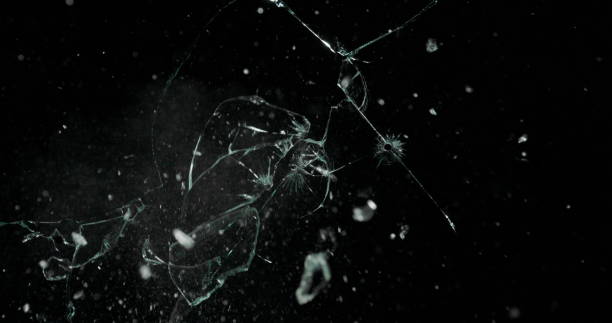 istock Real Frost on a Window Black Background 1210372316