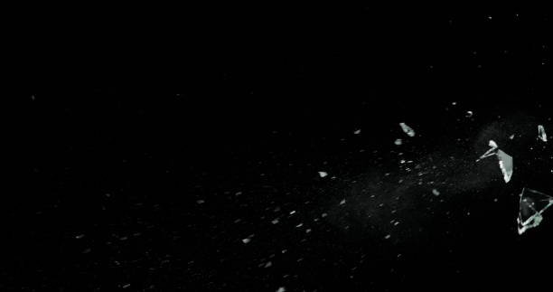 istock Real Frost on a Window Black Background 1210372318