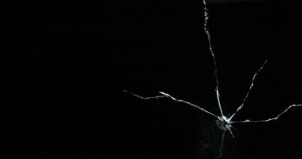 istock Real Frost on a Window Black Background 1210372323