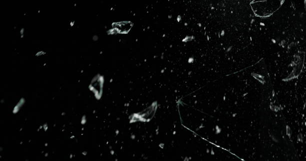 istock Real Frost on a Window Black Background 1210372369