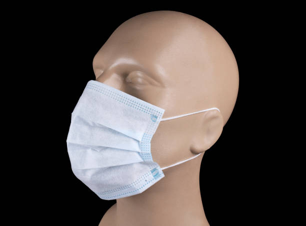 istock Mannequin in medical face mask 1210372757