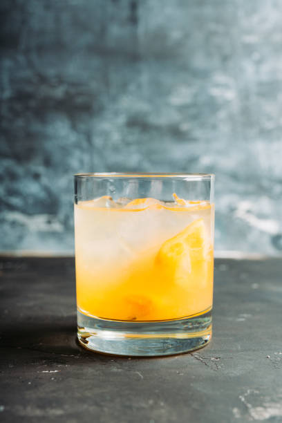istock Old fahioned lemon beverage on the rustic background 1210374257