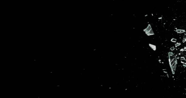 istock Real Frost on a Window Black Background 1210376107