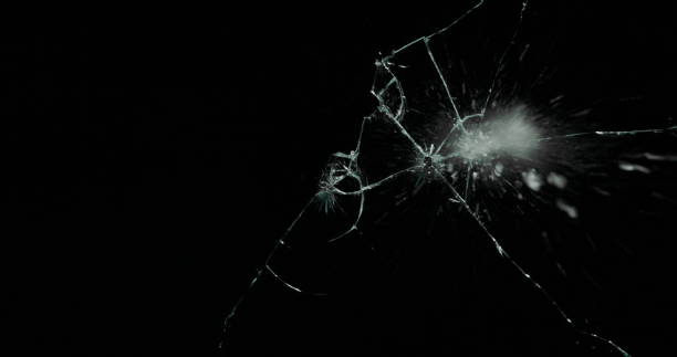 istock Real Frost on a Window Black Background 1210376112