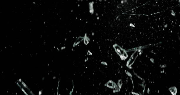 istock Real Frost on a Window Black Background 1210376194