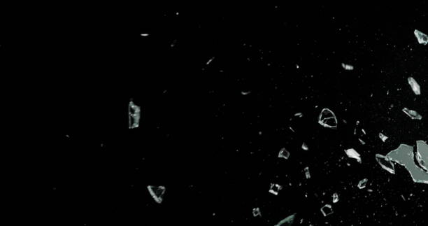 istock Real Frost on a Window Black Background 1210376225
