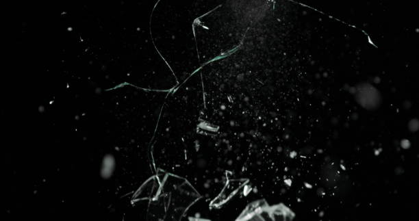 istock Real Frost on a Window Black Background 1210376260
