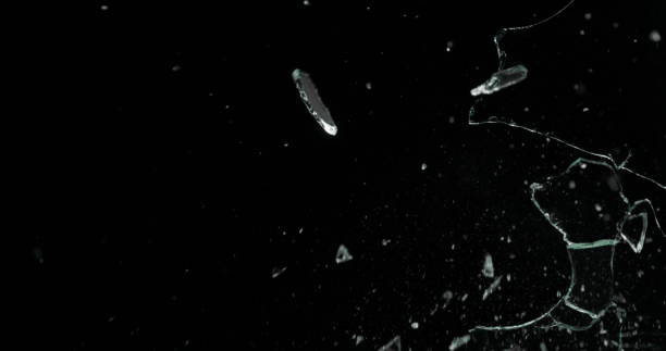 istock Real Frost on a Window Black Background 1210376471