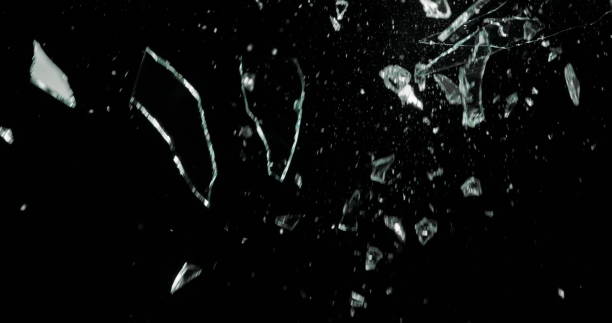 istock Real Frost on a Window Black Background 1210376500