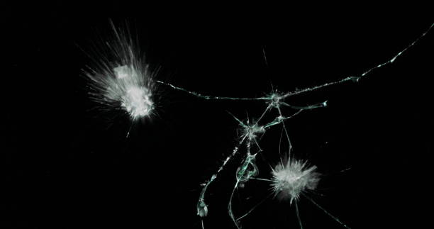 istock Real Frost on a Window Black Background 1210376522
