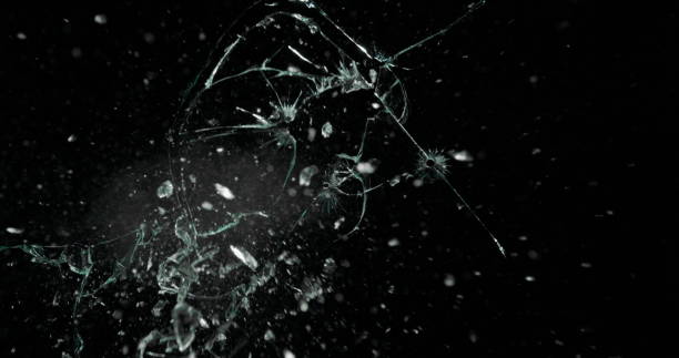 istock Real Frost on a Window Black Background 1210376551