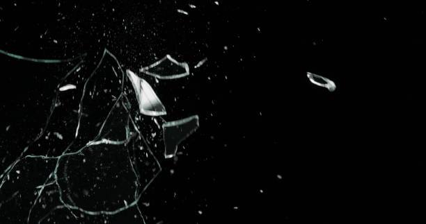 istock Real Frost on a Window Black Background 1210376613