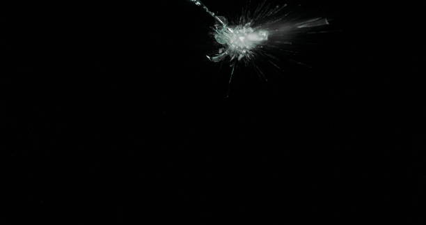 istock Real Frost on a Window Black Background 1210376620