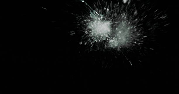istock Real Frost on a Window Black Background 1210376697