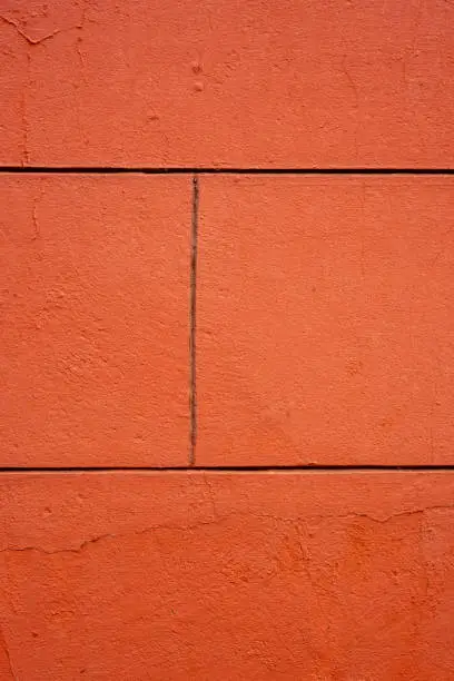 Red brick wall structure