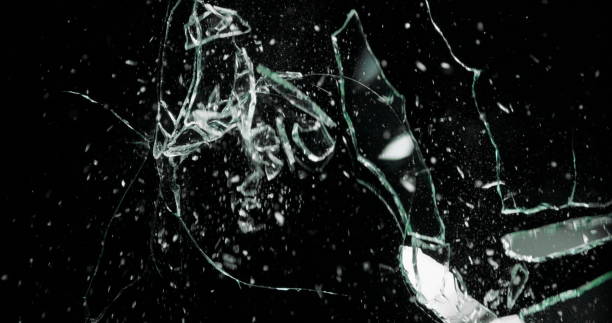 istock Real Frost on a Window Black Background 1210376743