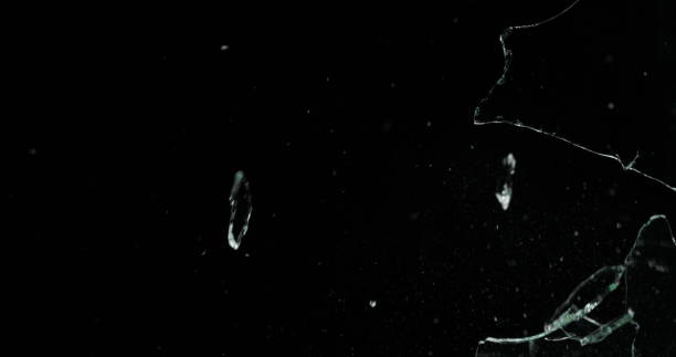 istock Real Frost on a Window Black Background 1210376753