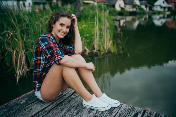 istock Young women summer portrait 1210377481