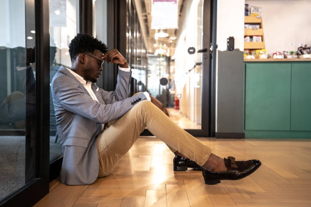 istock Worried businessman at office 1210380598