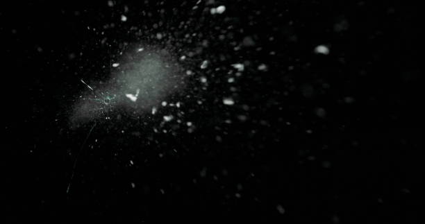 istock Real Frost on a Window Black Background 1210381169