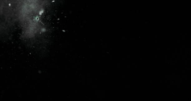 istock Real Frost on a Window Black Background 1210381173