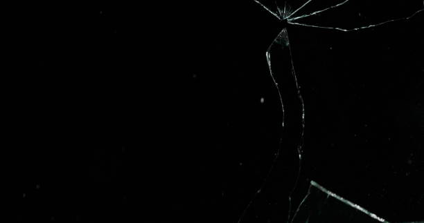 istock Real Frost on a Window Black Background 1210381262