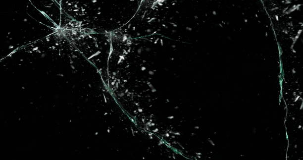 istock Real Frost on a Window Black Background 1210381304