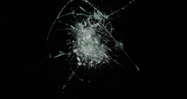 istock Real Frost on a Window Black Background 1210381319