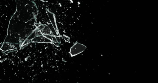 istock Real Frost on a Window Black Background 1210381922