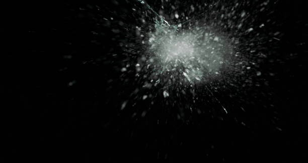 istock Real Frost on a Window Black Background 1210382492