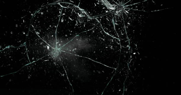 istock Real Frost on a Window Black Background 1210382600