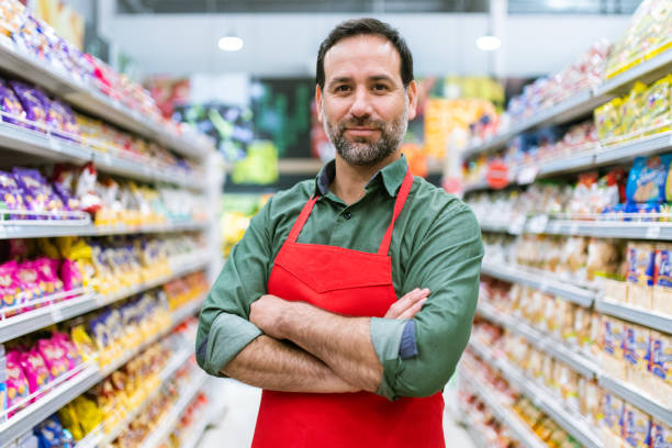 istock Supermarket Stocker Portrait 1210382947