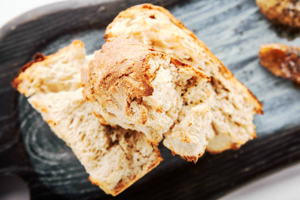 istock Burnt ciabatta with two kinds of butter 1210383221