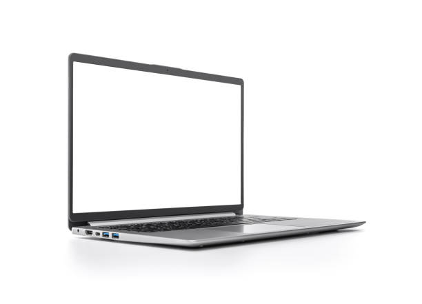 istock Laptop isolated on white background. 1210387197