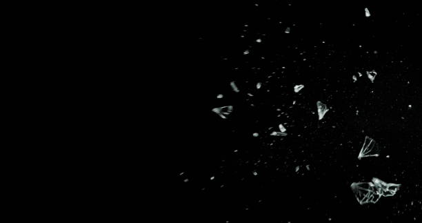 istock Real Frost on a Window Black Background 1210387264