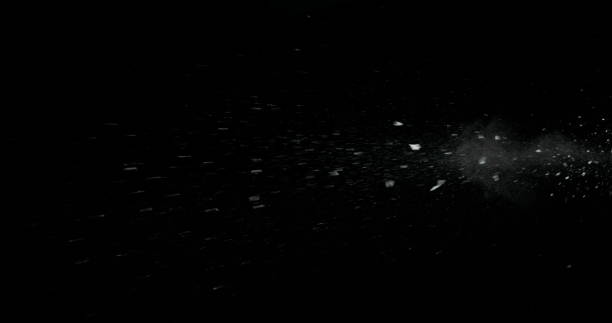 istock Real Frost on a Window Black Background 1210387393