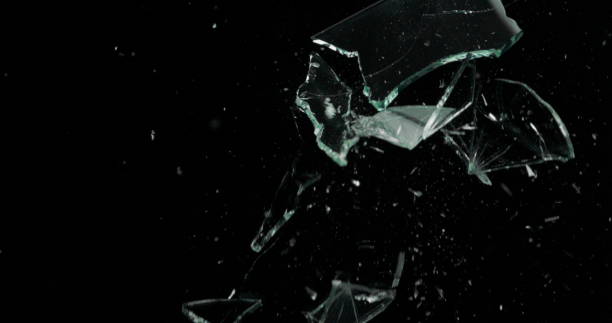 istock Real Frost on a Window Black Background 1210387407