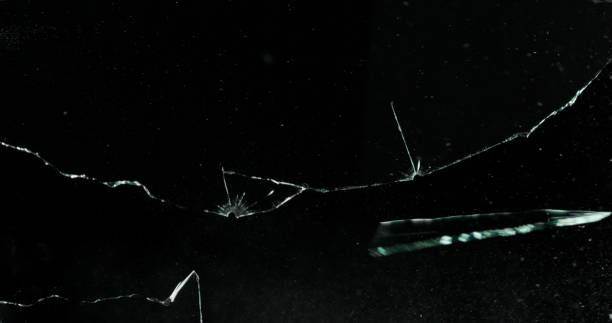 istock Real Frost on a Window Black Background 1210387433