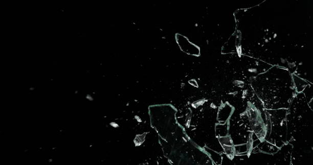 istock Real Frost on a Window Black Background 1210387526