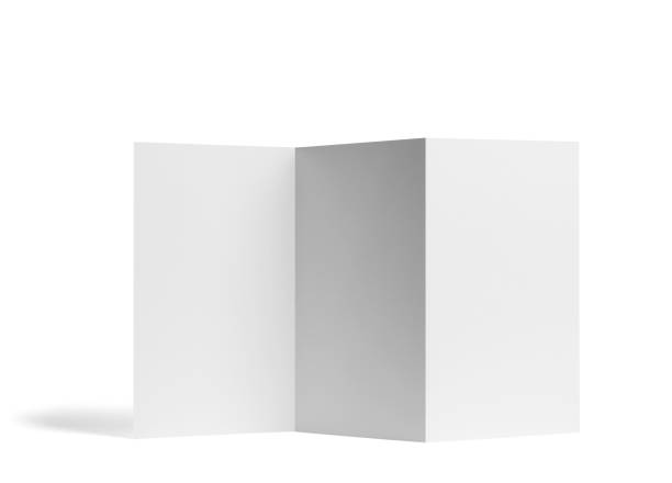 istock folded leaflet white blank paper template book desktop calendar 1210387754