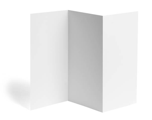 istock folded leaflet white blank paper template book desktop calendar 1210389024