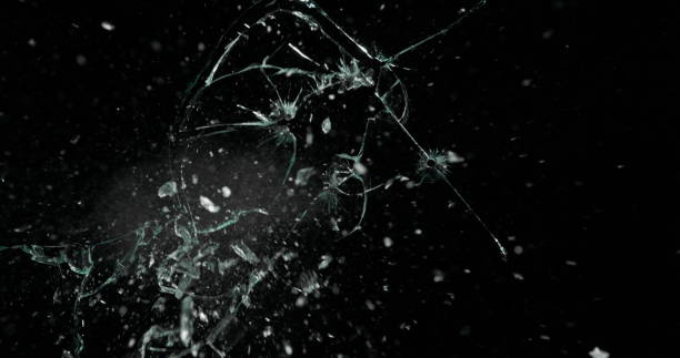 istock Real Frost on a Window Black Background 1210389191