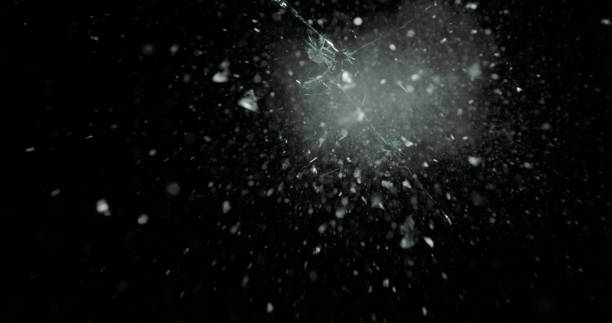 istock Real Frost on a Window Black Background 1210389255
