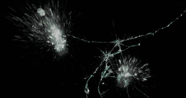 istock Real Frost on a Window Black Background 1210389279