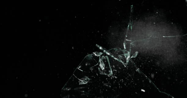 istock Real Frost on a Window Black Background 1210389350