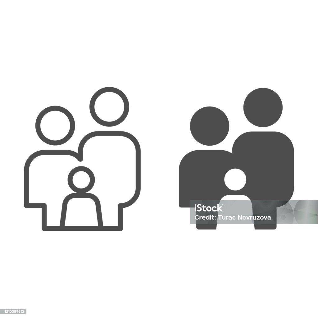 Rodzina proste figurki linii i ikona bryła. Rodzice i dziecko stoją razem symbol, kolor piktogram stylu kontur na białym tle. Znak relacji dla koncepcji mobilnej lub projektowania stron internetowych. Grafika wektorowa. - Grafika wektorowa royalty-free (Ikona) Rodzina proste figurki linii i ikona bryła. Rodzice i dziecko stoją razem symbol, kolor piktogram stylu kontur na białym tle. Znak relacji dla koncepcji mobilnej lub projektowania stron internetowych. Grafika wektorowa. - Grafika wektorowa royalty-free (Ikona)