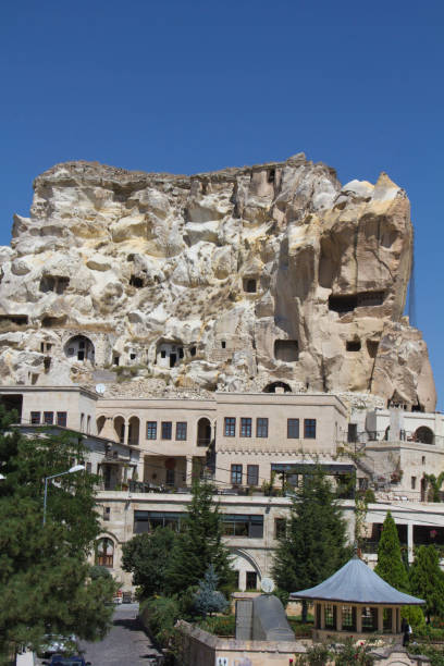 Sandstone houses in Cappadocia.