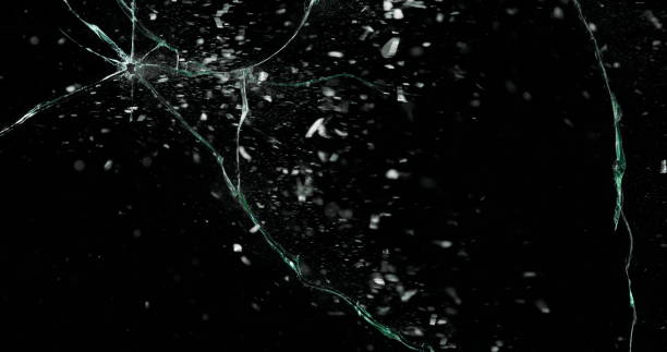 istock Real Frost on a Window Black Background 1210391396