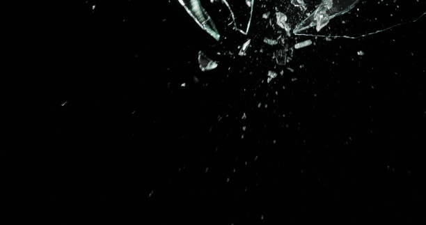 istock Real Frost on a Window Black Background 1210392648