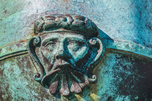 istock Ancient Cannon Face Patina 1210393014